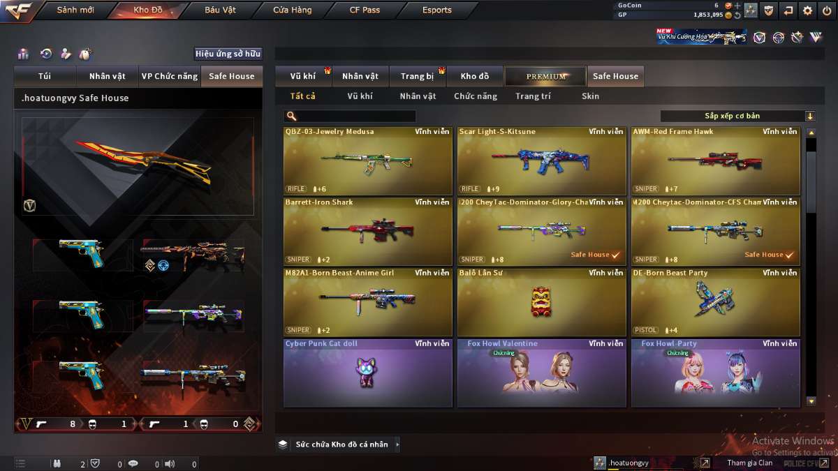 shop acc cf uy tin gia re